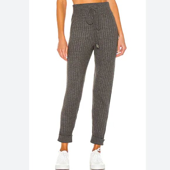 Free People Intimately Around the Clock Knit Jogger Pants Charcoal Size L - Picture 3 of 12